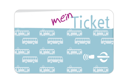 Das Bild zeigt das MeinTicket des VRR. eine Zeitfahrkarte für Menschen mit geringem Einkommen (Sozialticket). Das Bild zeigt das MeinTicket des VRR. eine Zeitfahrkarte für Menschen mit geringem Einkommen (Sozialticket).