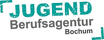 Das Bild zeigt das Logo der Jugendberufsagentur Bochum, einer gemeinsamen Einrichtung von Jobcenter, Stadt und Arbeitsagentur Bochum. Die Jugendberufsagentur ist die erste Anlaufstelle für alle jungen Menschen unter 25 Jahren.
