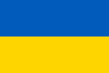 Das Bild zeigt die ukrainische Flagge Das Bild zeigt die Flagge der Ukraine